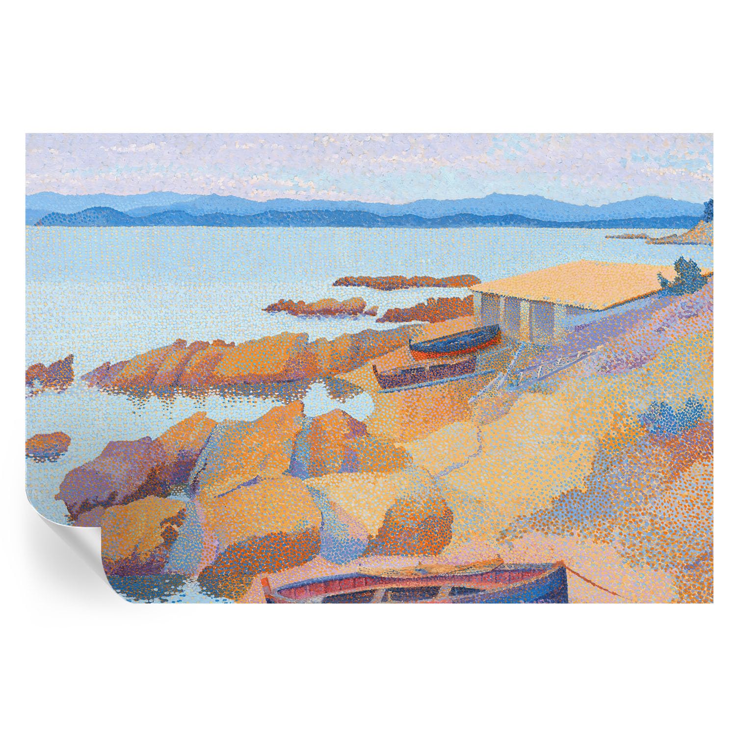 Revestimiento de pared autoadhesivo con vistas al mar y vinilos murales de 152x104 cm