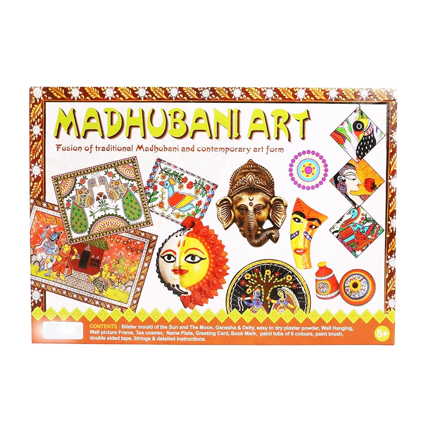 JAPSI Madhubani Art Kit | Traditional Art Kit for Kids | Mithila Painting Hand Craft Items | DIY Wall Art Kit for Adults | Unique Craft Kit | Kids Birthday Art & Craft Kit for Girls 9-12 (B0CW37LGQL) Amazon Price History, Amazon Price Tracker