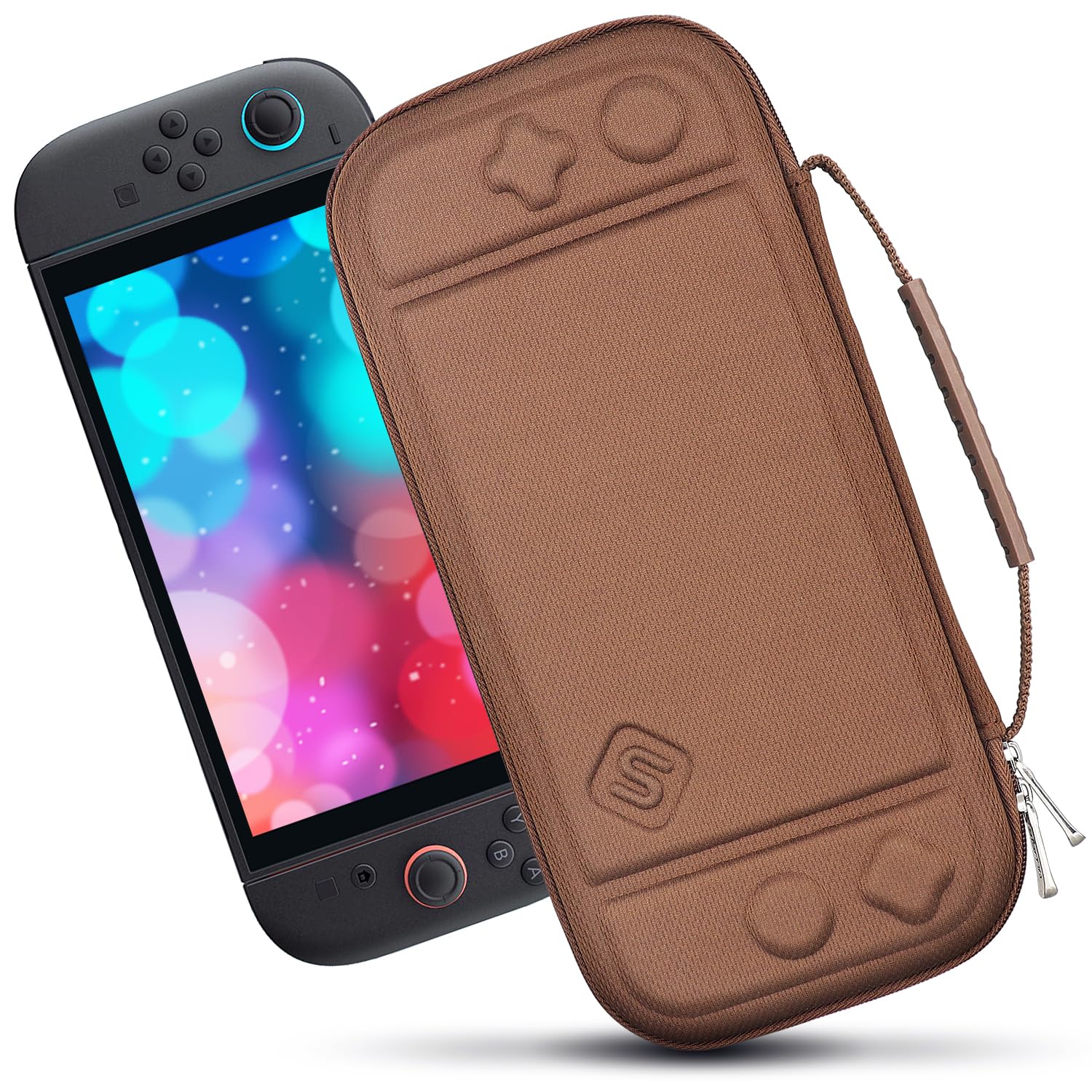 sisma Funda Delgada Compatible con Nintendo Switch 2 - Estuche Protector para Guardar y Proteger Consola Switch2 y Accesorios - Bolsa de Transporte