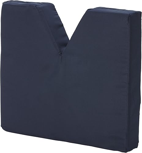 Miniatura 8 de DMI Cojín de asiento de coxis de espuma contorneada para silla o silla de ruedas, ayuda con el dolor de espalda de ciática, azul marino