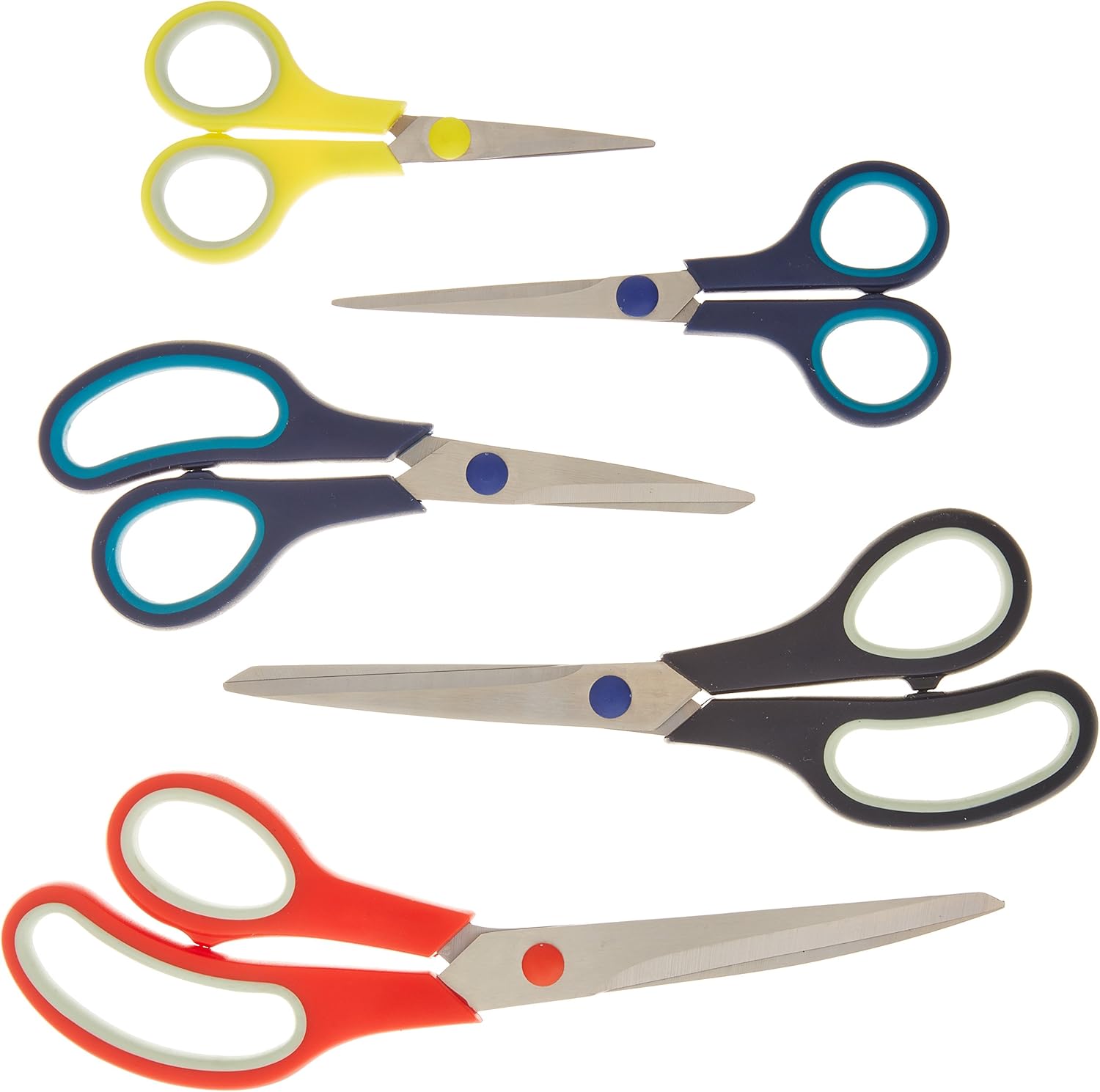Amazon.com: IIT 90450 5 Piece Stainless Scissors Set : Arts, Crafts ...