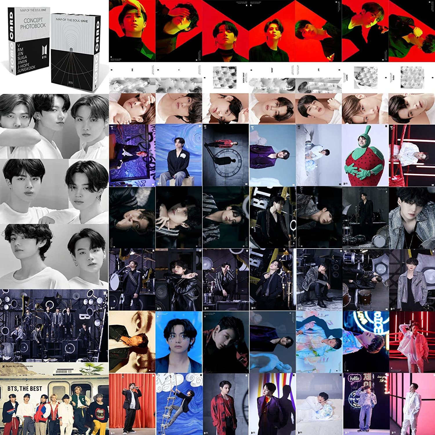 BTS Photocard 54Pcs,Kpop BTS Lomo Cards,BTS Merchandise,BTS Mini Picture Cards BTS Cards,Bangtan Boys Photocards