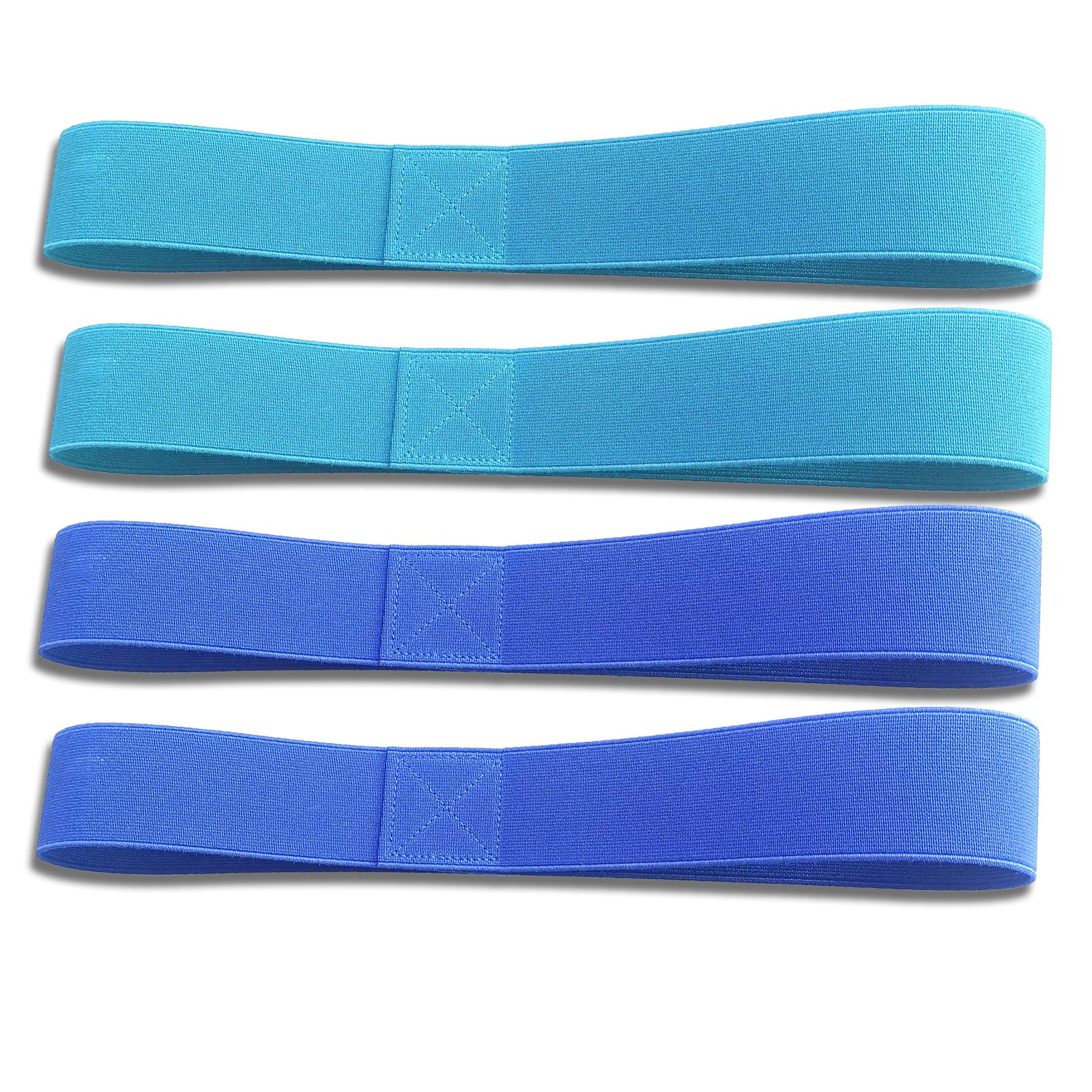 4 Pcs Towel Bands for Beach Chairs Sun Loungers, Elastic Sun Lounger Towels Bands, Windproof Sun Lounger Straps for beach Towels, Beach Towel Clips for Pool Cruise Chairs (Blue)