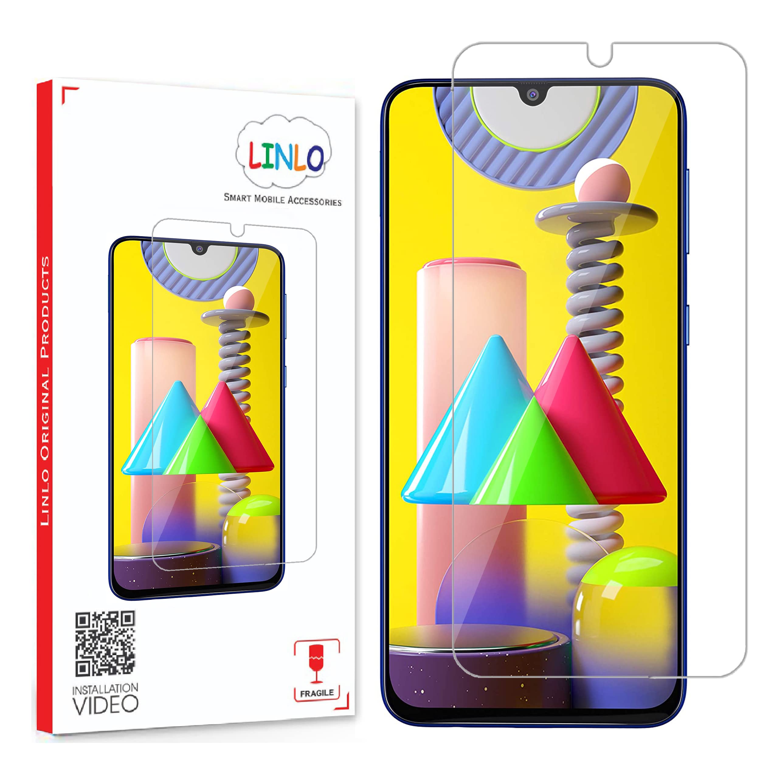 LINLO Tempered Glass Screen Protector Compatible For Samsung Galaxy F41/M31/M21/M30S/M30/M50/M50S/M10S Tempered Glass Screen Guard With Full Screen Coverage; (Transparent), Pack Of 1 for Smartphone (B09YQDJN39) Amazon Price History, Amazon Price Tracker