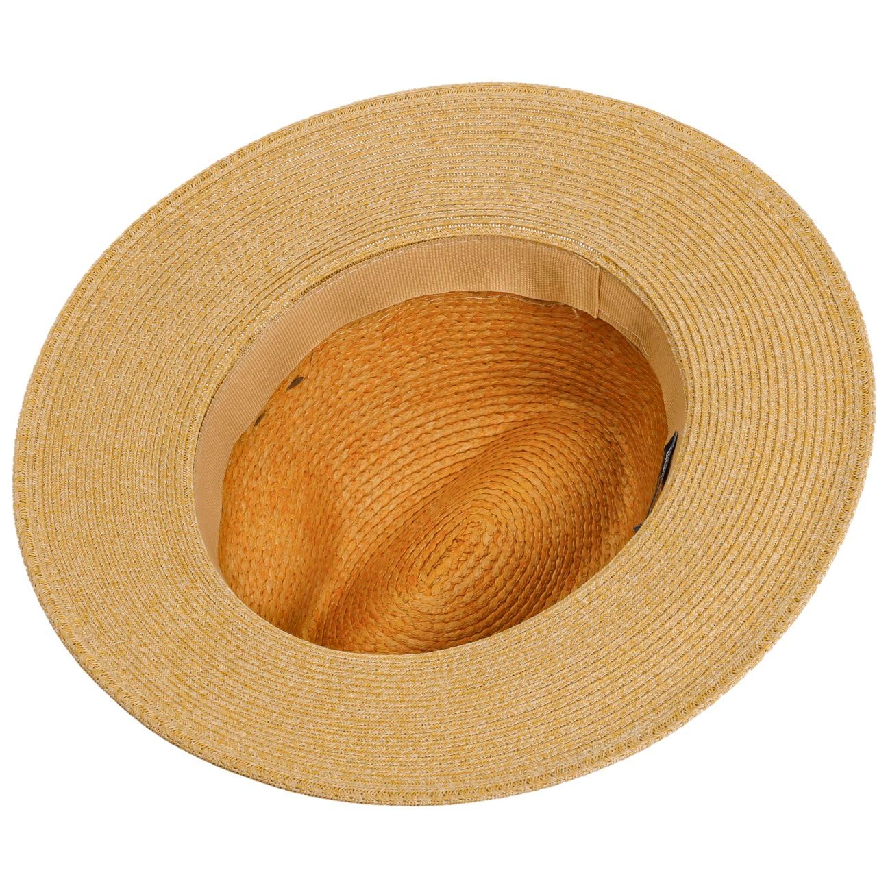 CAPPELLISHOP Manavela Cappello Traveller Paglia Rafia con Fascia in Tessuto Prodotto in Italia Unisex Primavera Estate