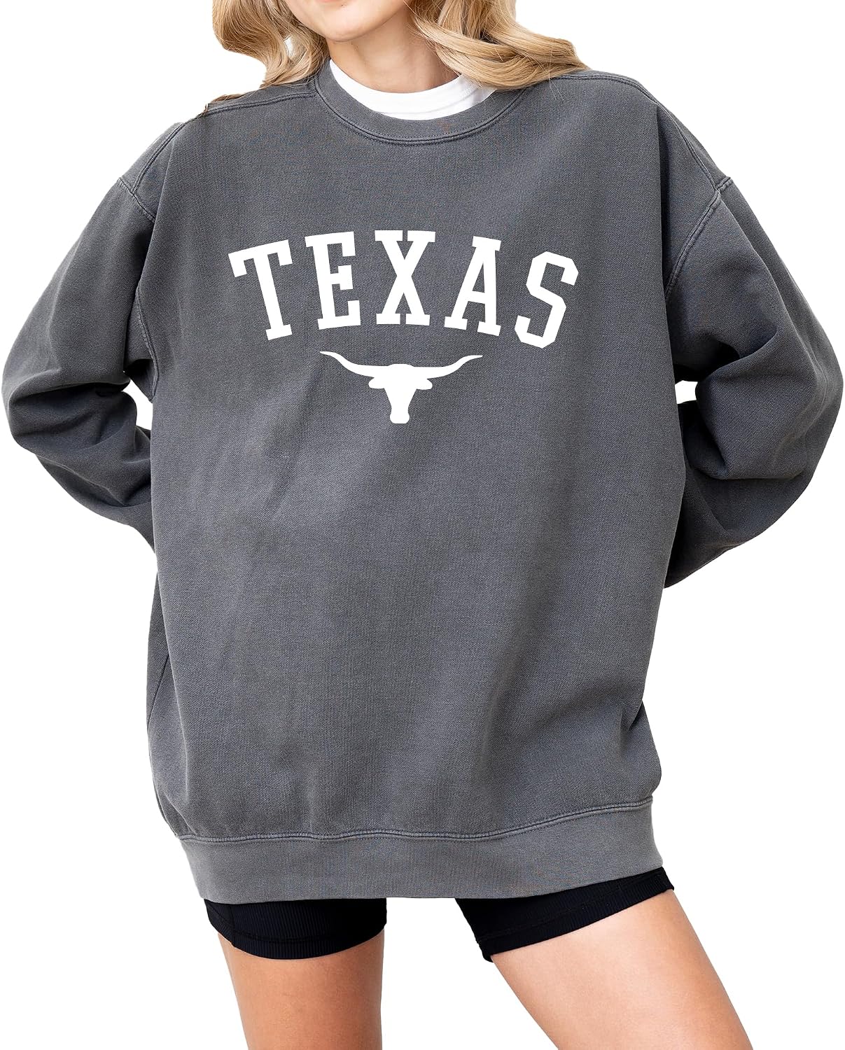 Texas Skull Sweatshirt, Graphic Pullover for Women, Men, Unisex, 80% Cotton