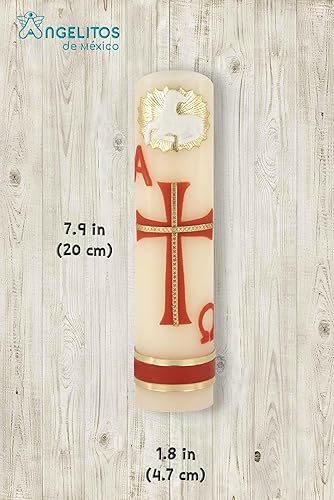 Miniatura 3 de Alpha Omega Vela Artesanal de Ovejas Artesanal Cirio Pascual Cuaresma Semana Santa