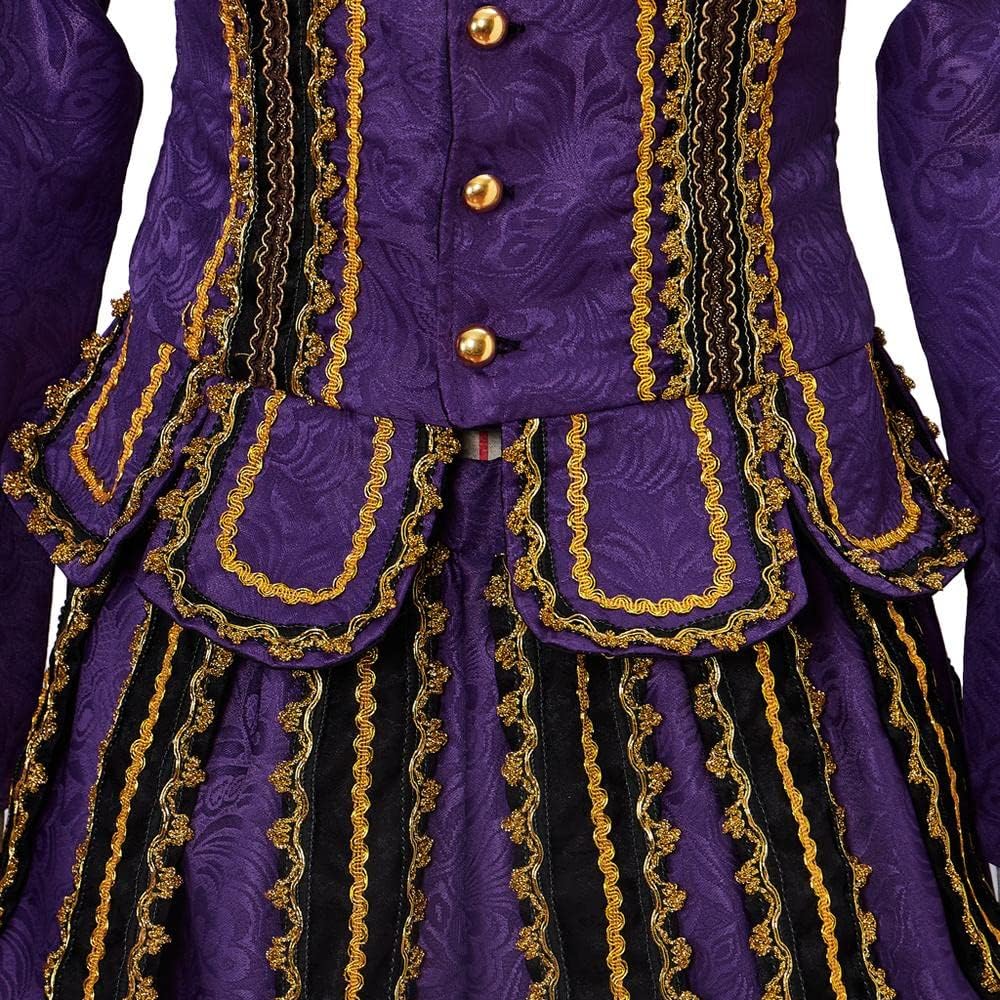 LoliMiss Men's Medieval Tudor Outfit Halloween Renaissance Noble Cosplay Costume Suit