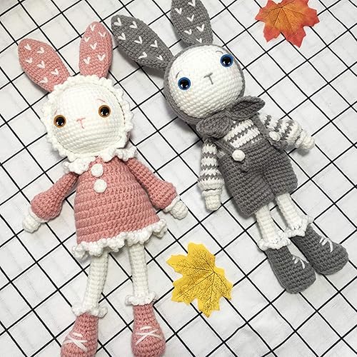 Miniatura 6 de Safety Eyes - 796 ojos y nariz de seguridad de plástico, ojos de muñeca negros de 0.23 a 0.78 pulgadas con arandelas, nariz de oso de varios