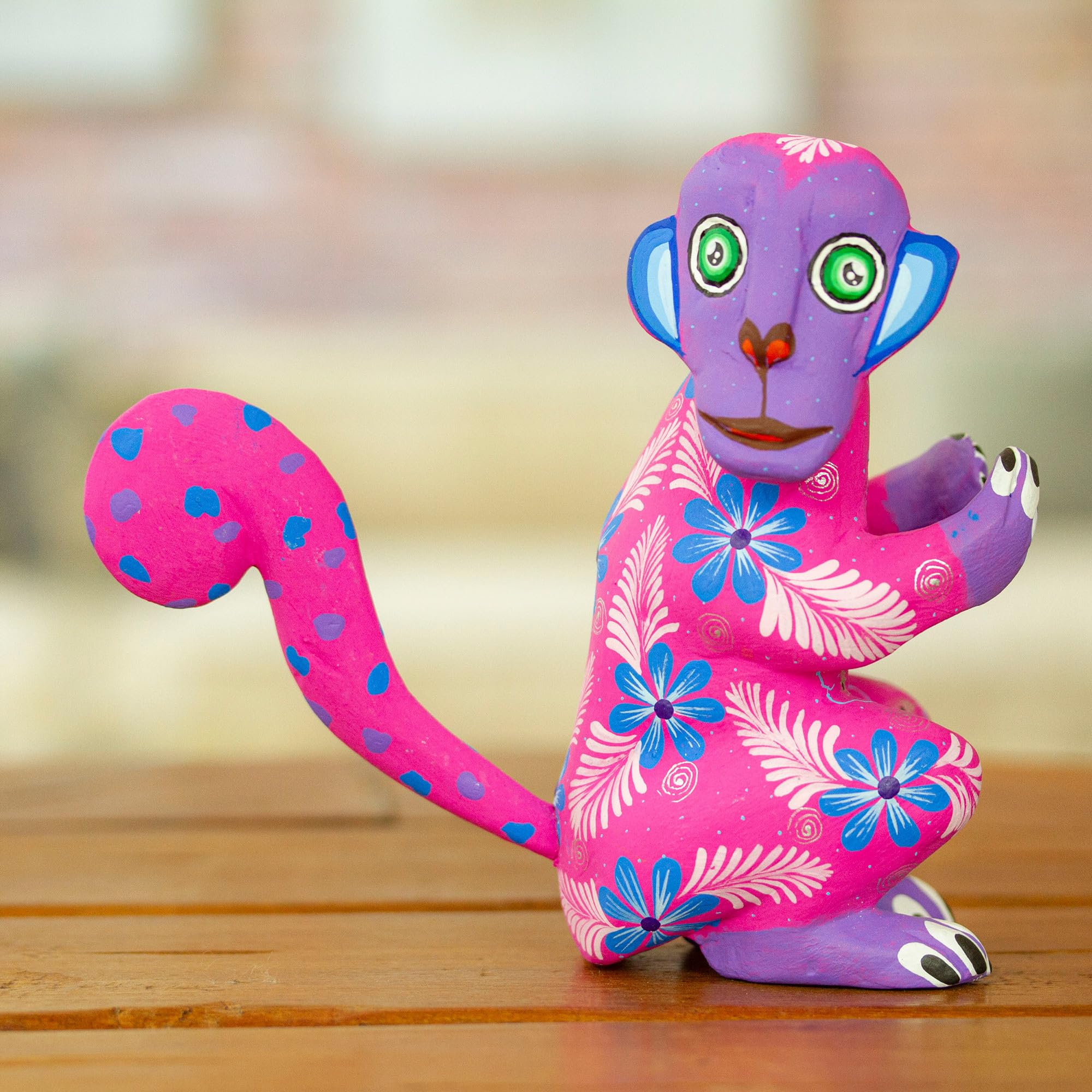 Amazon.com: NOVICA Artisan Handmade Wood Alebrije Figurine Floral