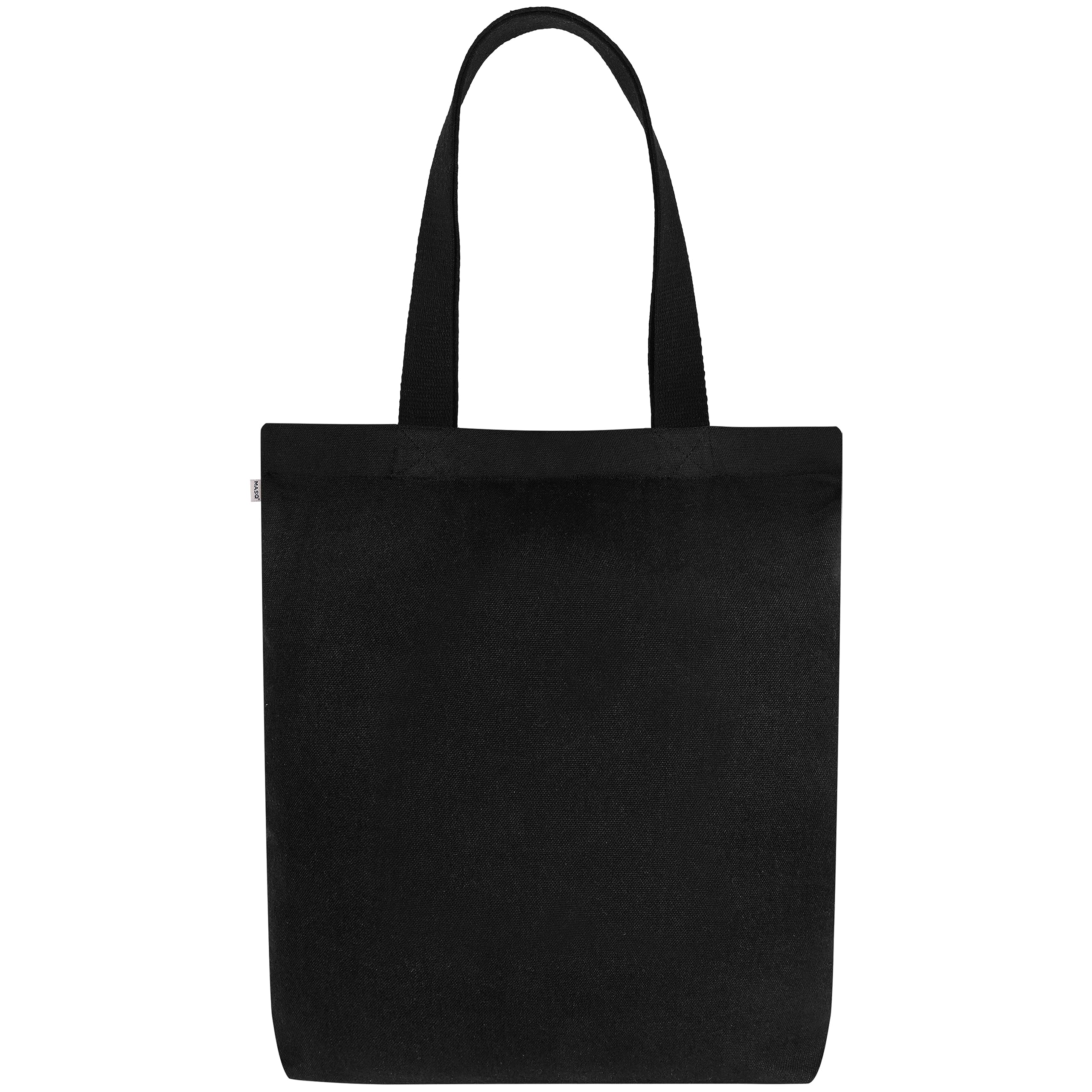 MASQ By Q-One Embroidered Poppy Flower Canvas Large Utility Tote Bags For Women With Zip, College Bag For Girls, 100% Organic Cotton Tote Bag For Traveling & Daily Use Gifts For Women And Girl 4