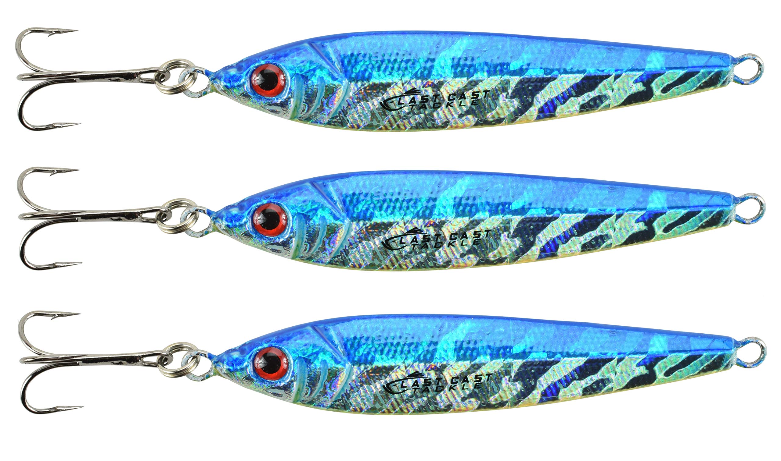LAST CAST TACKLE 1.5oz-2.5oz Bullet Jig - 3 Pack - 4 Colors & 3 Weights to Choose from