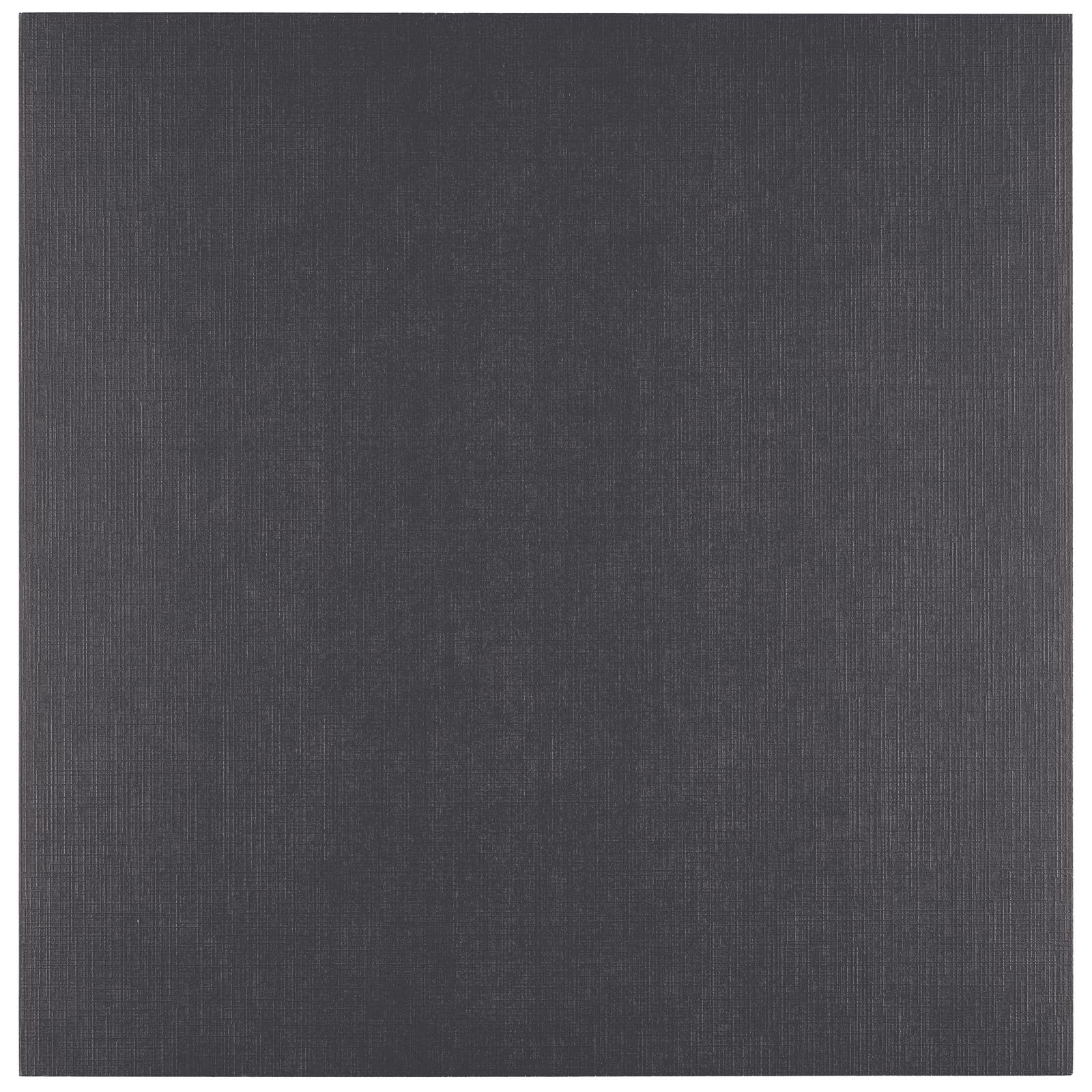 Vaessen Creative Linen Cardstock 12 x 12-25 pcs - Black - 250 GSM Coloured Paper - Card Making Supplies for Scrapbooking and Crafting