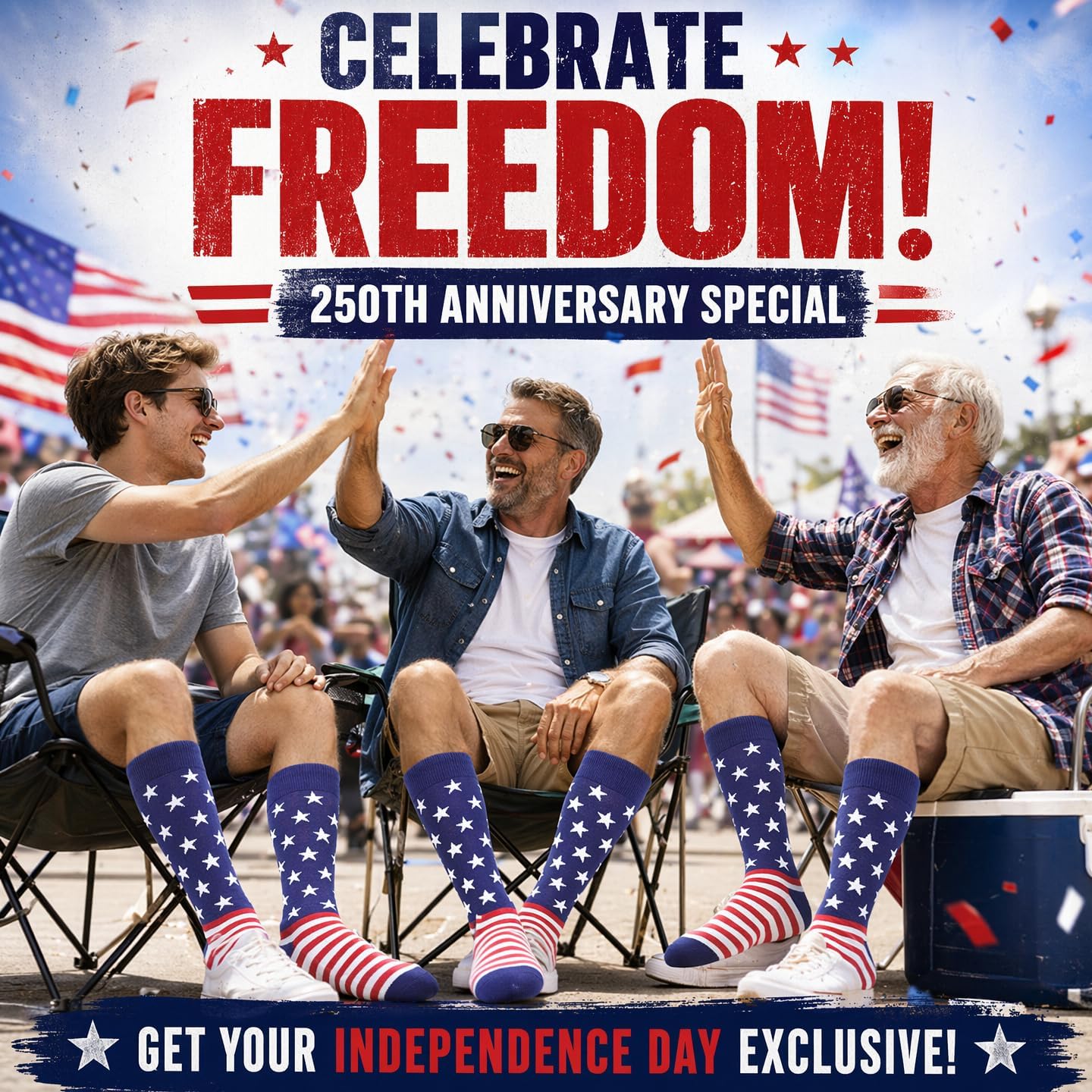 BISOUSOX American Flag Socks, Funny Patriotic Novelty USA Socks for Wedding Groomsmen Business Casual 4th of July