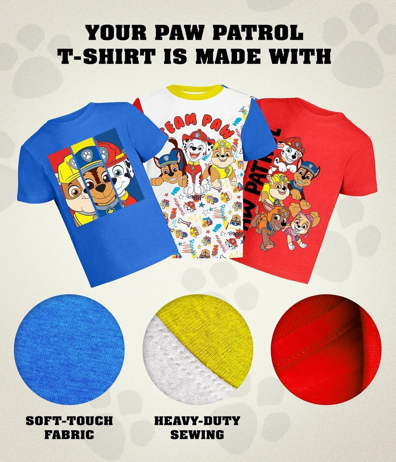 Paw Patrol Graphic T-Shirt (Sets) Marshall Chase Rubble Rocky Skye Everest Zuma Outfit Tee Toddlers Birthday to Kids Clothes - Image 7