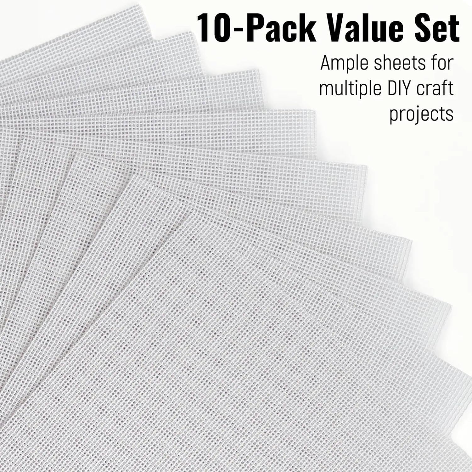 Needlepoint Canvas,Pure Cotton Needlepoint Mesh Canvas with Twist Interlock
