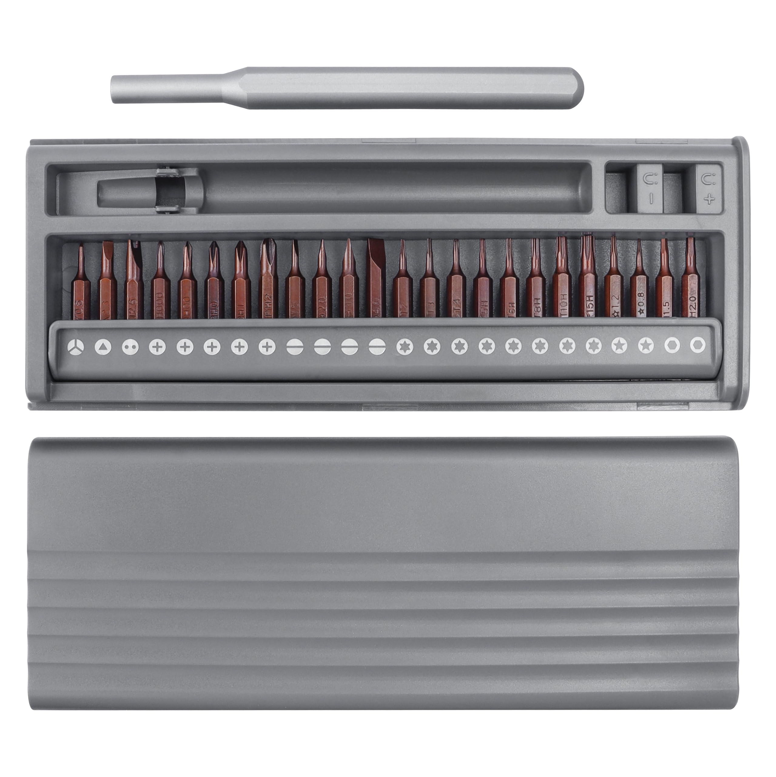 Yakamoz 26 in 1 Precision Screwdriver Set Mini Electric Screwdriver Bits with Case Repair Tool Kit for Watch Phone PC Computer Laptop Macbook Eyeglass