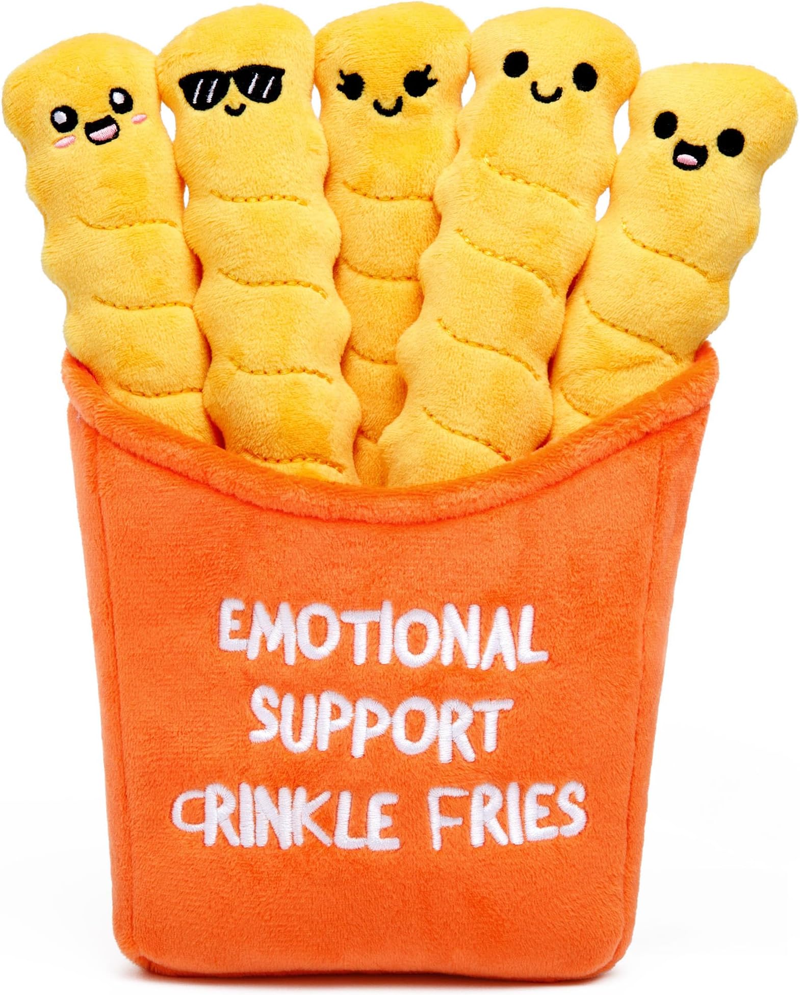 WHAT DO YOU MEME? Emotional Support Crinkle Fries - The Original Viral Cuddly Plush Comfort Food, Unique Gift for Valentine's Day, Birthdays, Christmas, Friendship & Anniversary's