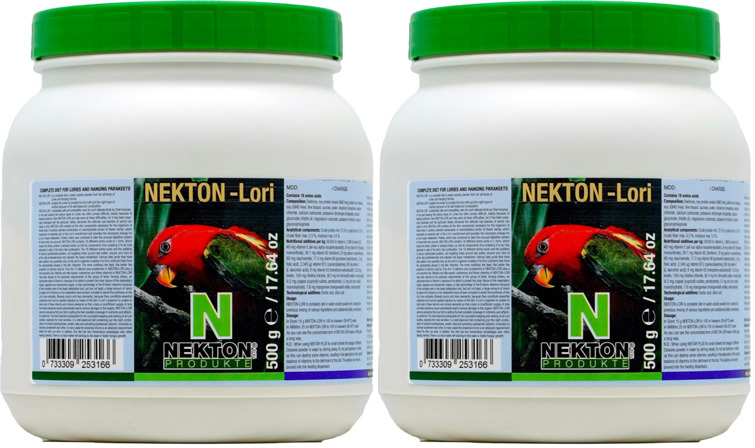 Nekton Lori, 1er Pack (1 x 500 g), S (Paquete de 2)