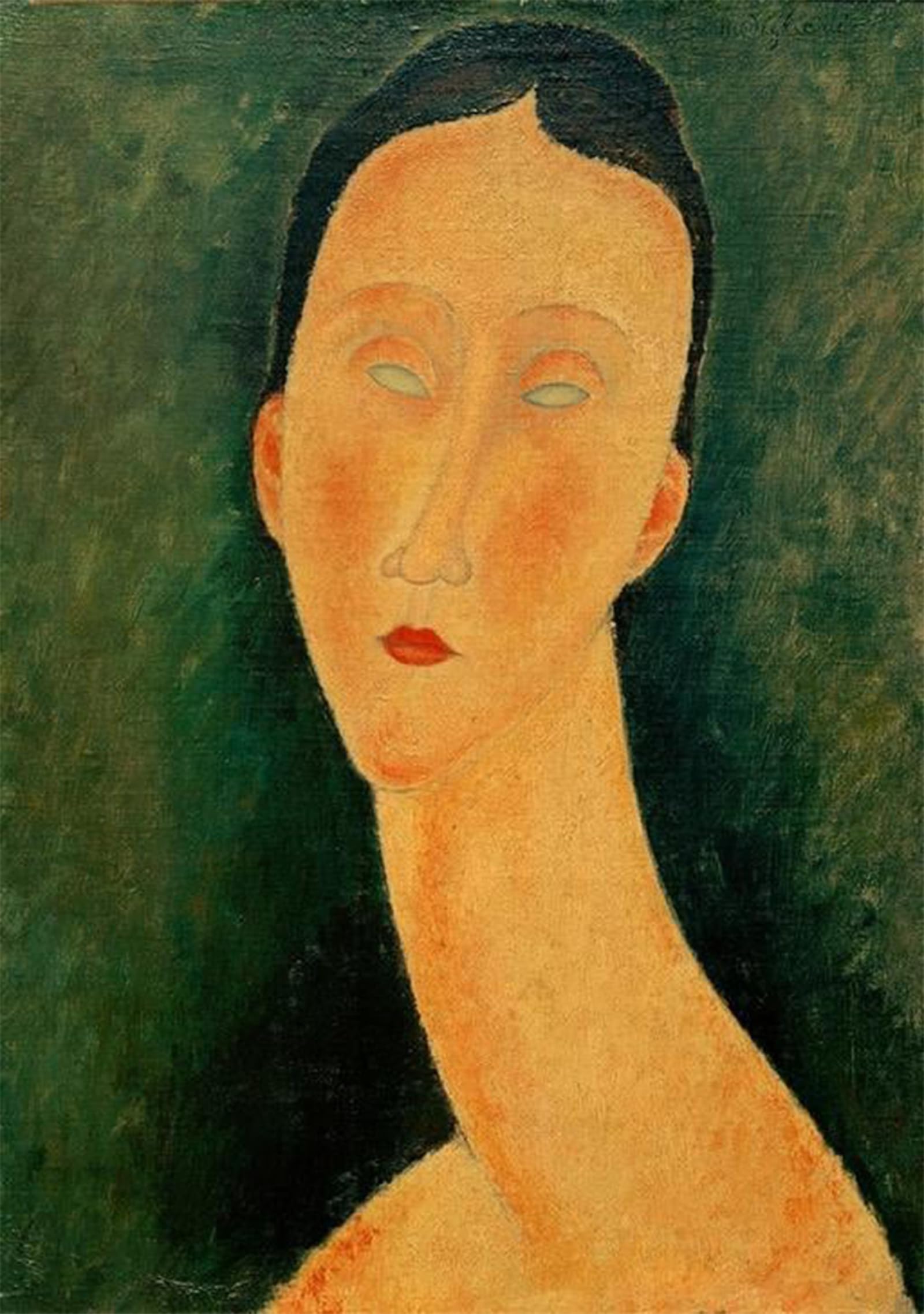 ARTXLXXBN Famous Art Print Poster Vintage Wall Art Portrait of a Woman by Amedeo Modigliani Canvas Art Poster for Home Decor 60x90cm
