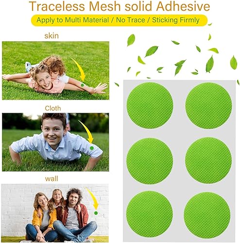 Miniatura 2 de SCENTPELLENT Paquete de 96 calcomanías de parches de mosquitos para niños y adultos, viajes al aire libre e interior, ingredientes naturales a base