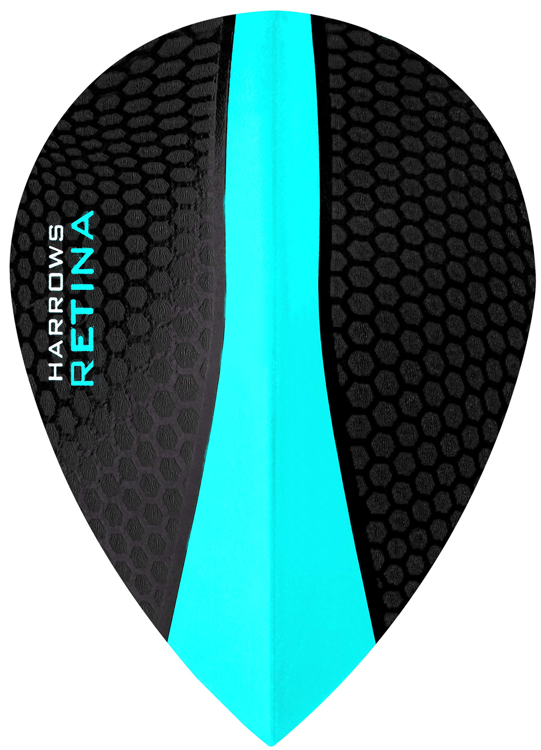 Harrows Retina Dart Flights - Aqua - 100 Micron - Pear Shape - 5 Sets (15 Flights)