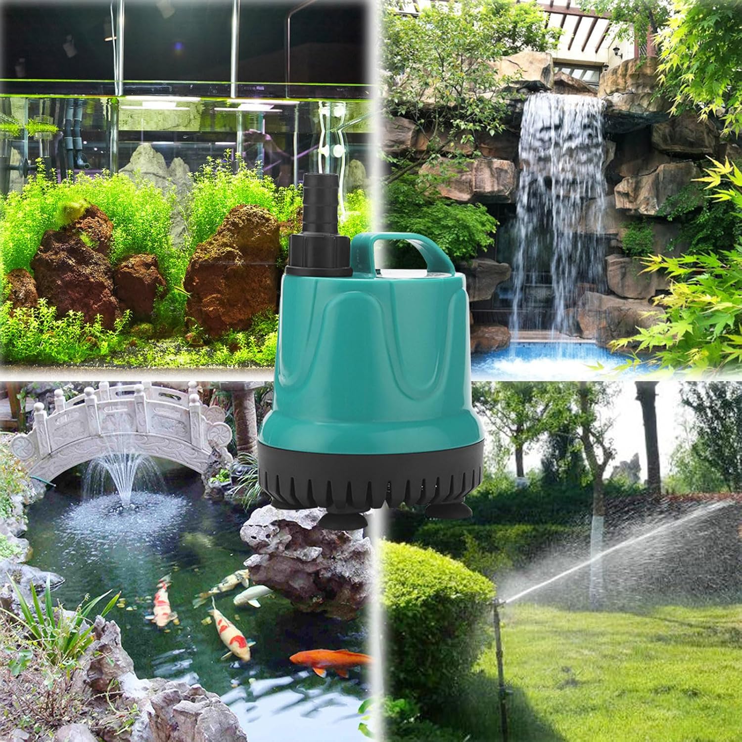 Durable ABS Material Fish Tank Pumps Mini Submersible Water Pump Ultra Quiet Hydroponic Pumps for Fish Tank Pond