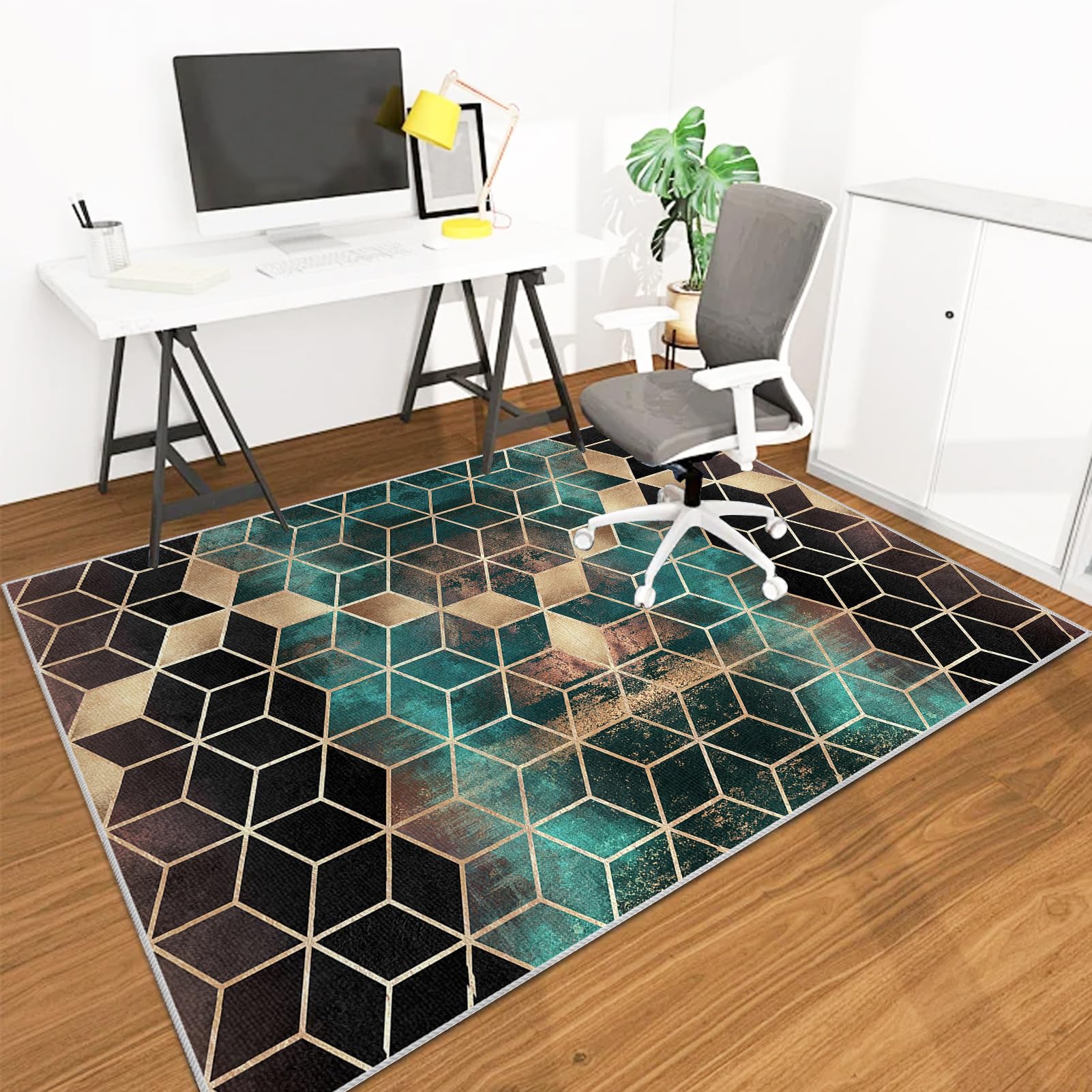 Heavy Duty Desk Chair Mats for Carpet, Office Chair Mat for Hardwood Floor, Office Chair Floor Protector Mat for Rolling Chair, Computer Chair Mat for Home Office Rug Hard Floor Mat 70 x 100 cm