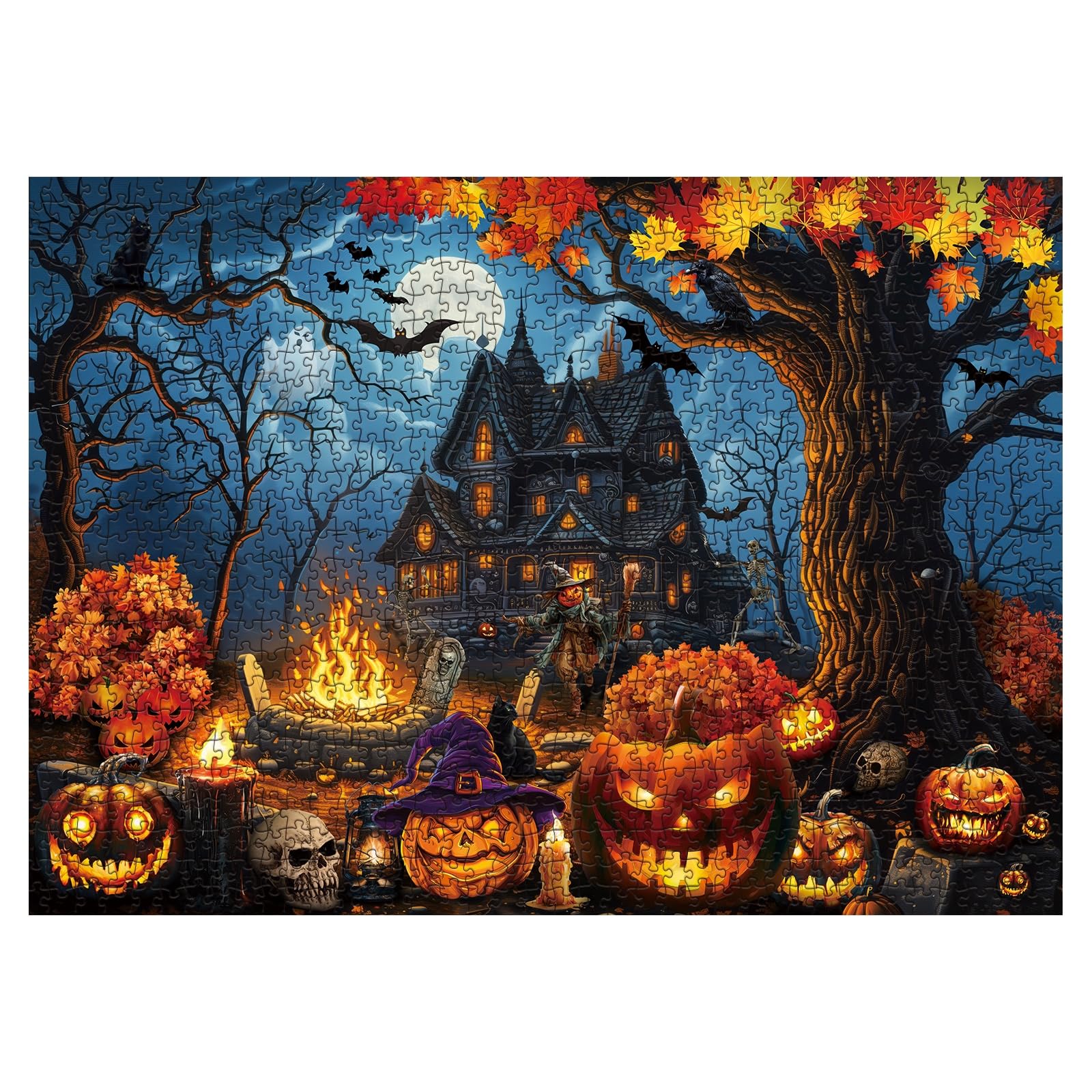 Amazon.com: Horror Halloween Holiday Puzzle 1000 Piece for Adults