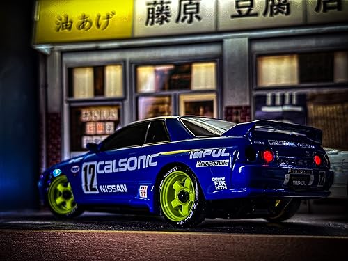 Miniatura 4 de Juego de 8 llantas para Kyosho Mini-Z RC Drift Car AWD ReadySet 124 128 Mini-Q DRZ GLD 0.787 in de diámetro, color lima (todo ancho)