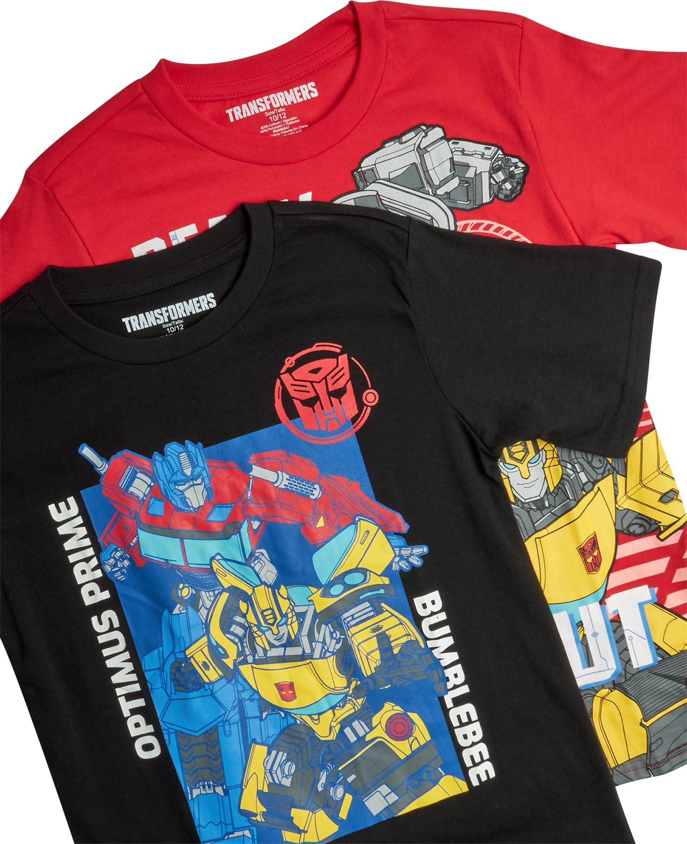 Transformers T-shirt in cotone per ragazzi Optimus Prime Bumblebee