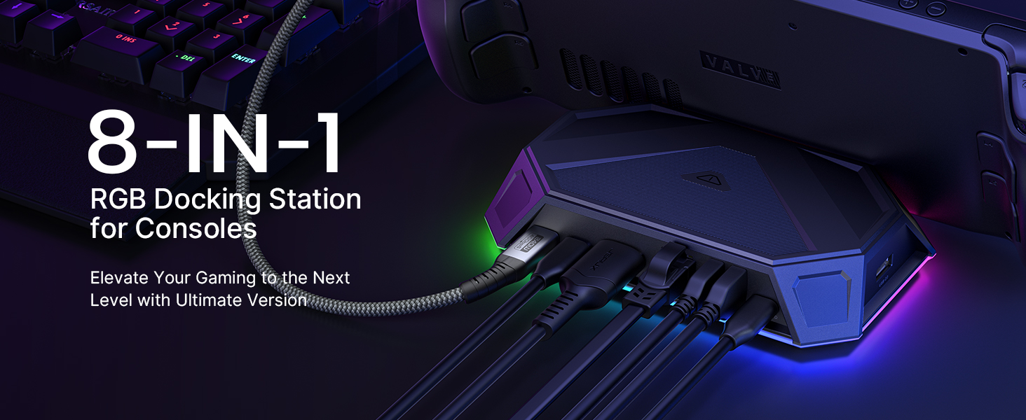 Amazon.com: JSAUX RGB Docking Station for Steam Deck (OLED)/ROG