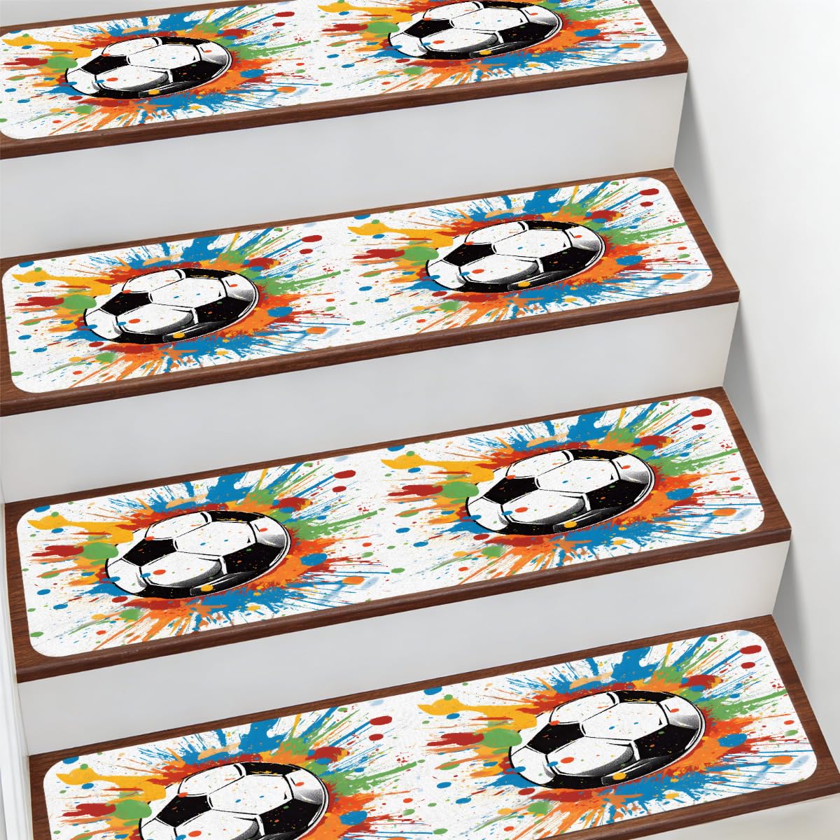 Alfombra para peldaños de escalera de 7.8 x 30 pulgadas Mexpekil tapetes de interior de color gris