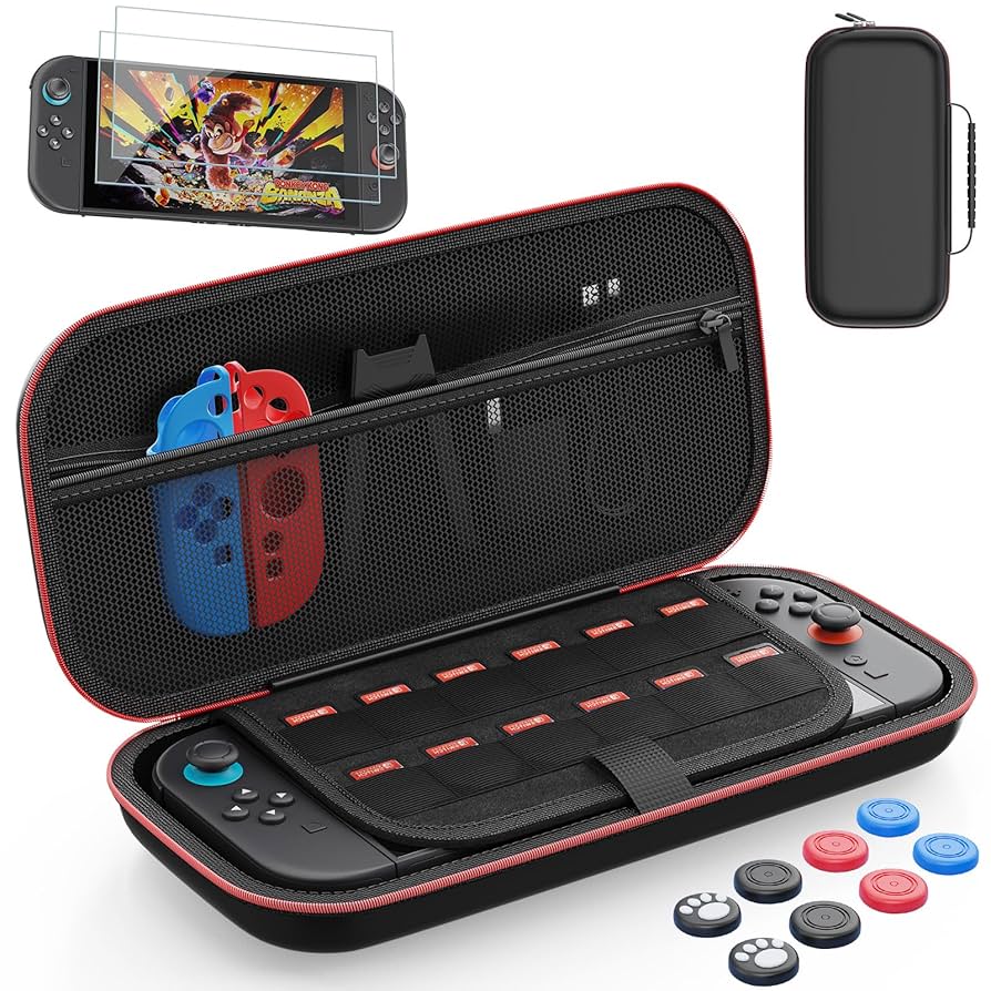 Nintendo Switch (フィルムの替えとケース、箱付き) Amazon.co.jp: Switch 2対応 収納ケース 2025年新型（7.9インチ