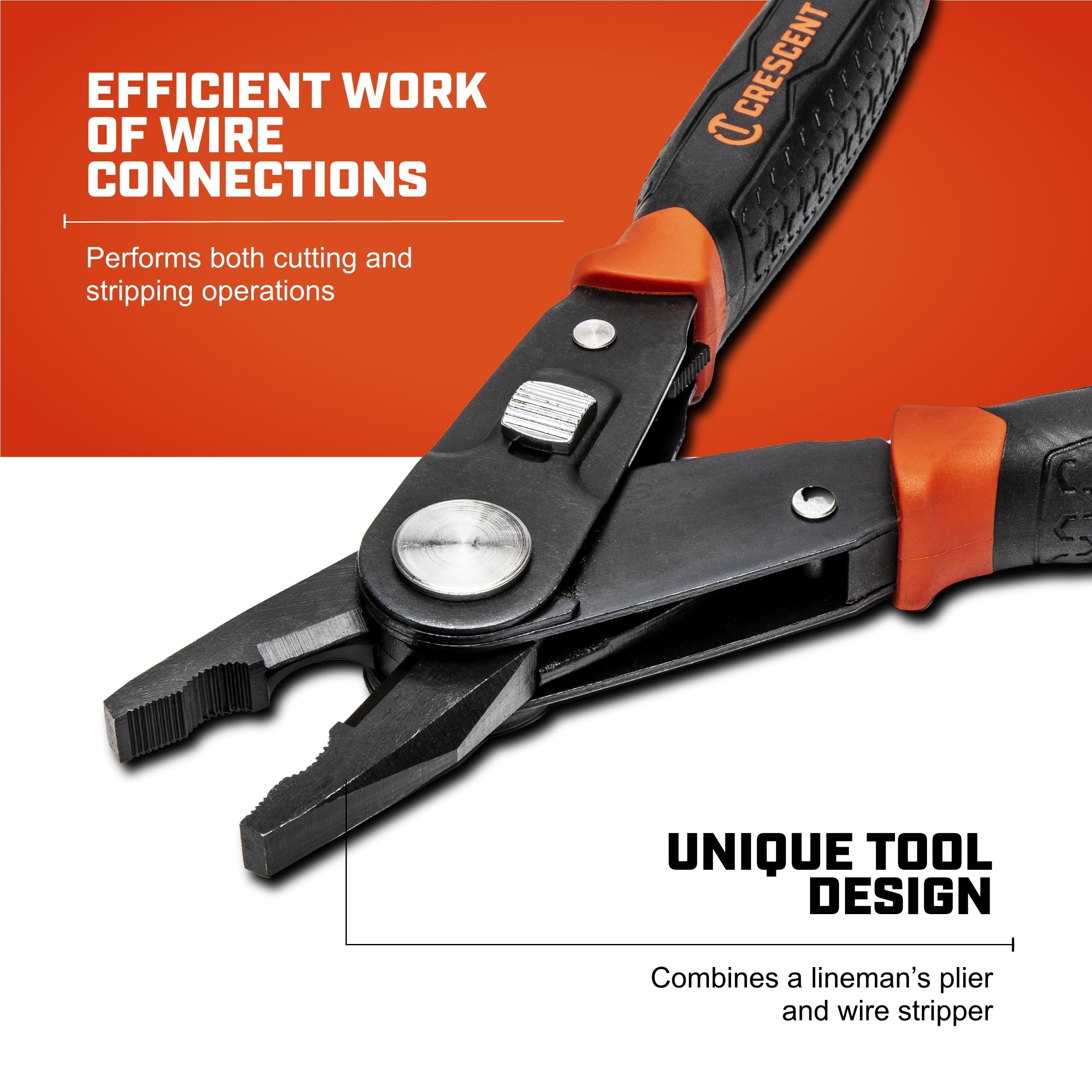 Crescent CCP8 V 2-in-1 Combo Alicates – Rojo/Negro