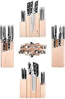 Vista 7 de Cangshan TS Series 1021431 Sueco 14C28N Juego de bloques magnéticos de cuchillos dentali, arce