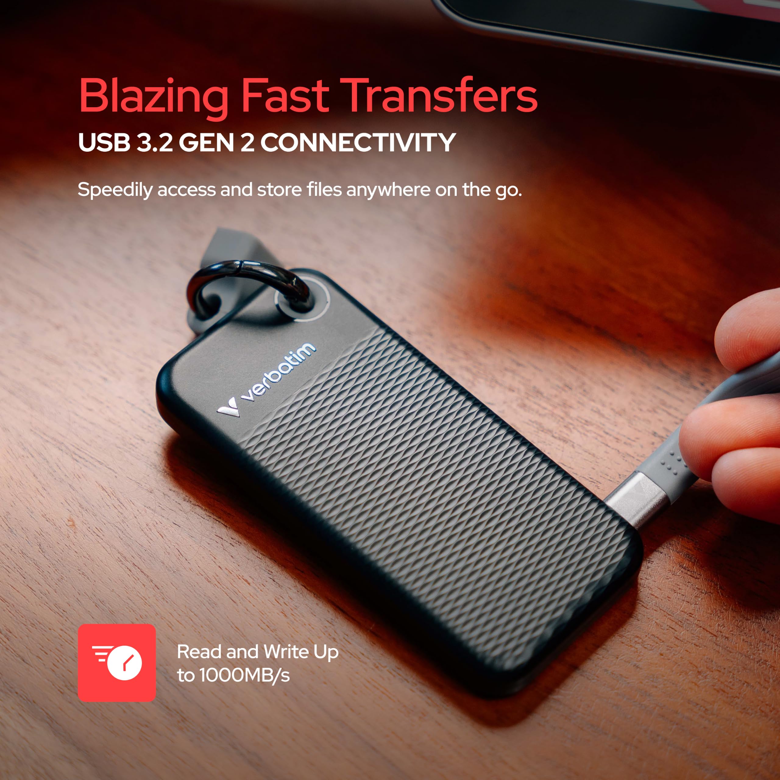 Amazon.com: Verbatim Pocket 512GB External SSD USB 3.2 Gen 2 Up to