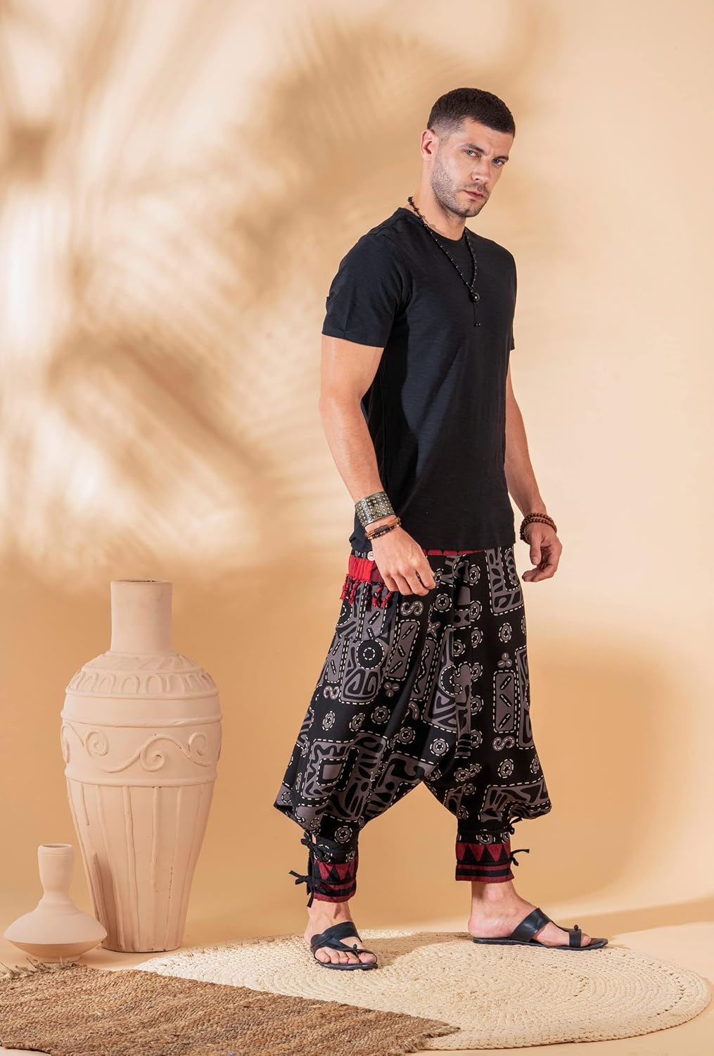 Festival Clothes Tribal Hippie Elephant Pajama Parachute Boho Summer Clothes Yoga Harem Pants for Men - Image 5