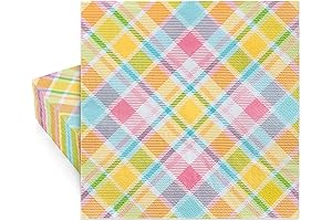 Vibrant Easter Plaid Napkins: Enhance Your Spring Festivities