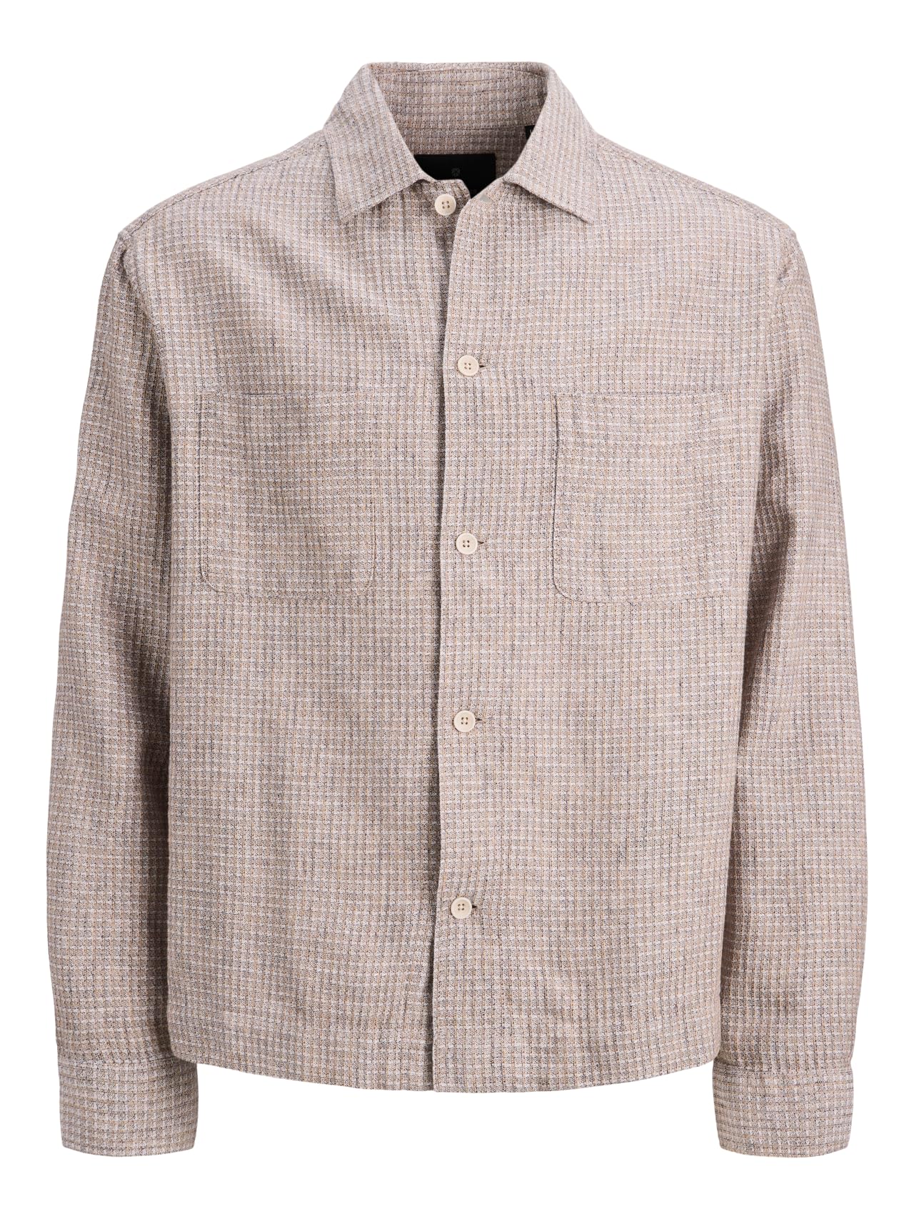 JACK & JONES Herren Jprblamatt Linen Blend L/S Overshirt Sn