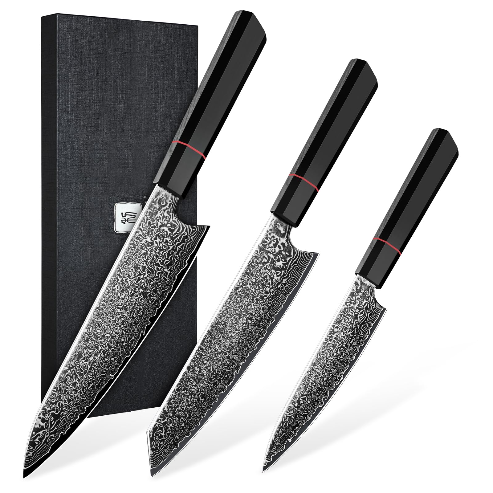 Amazon.com: TIVOLI Damascus Knife Set 3PCS, Japanese Kitchen Knife Amazon.com: TIVOLI Damascus Knife Set 3PCS, Japanese Kitchen Knife