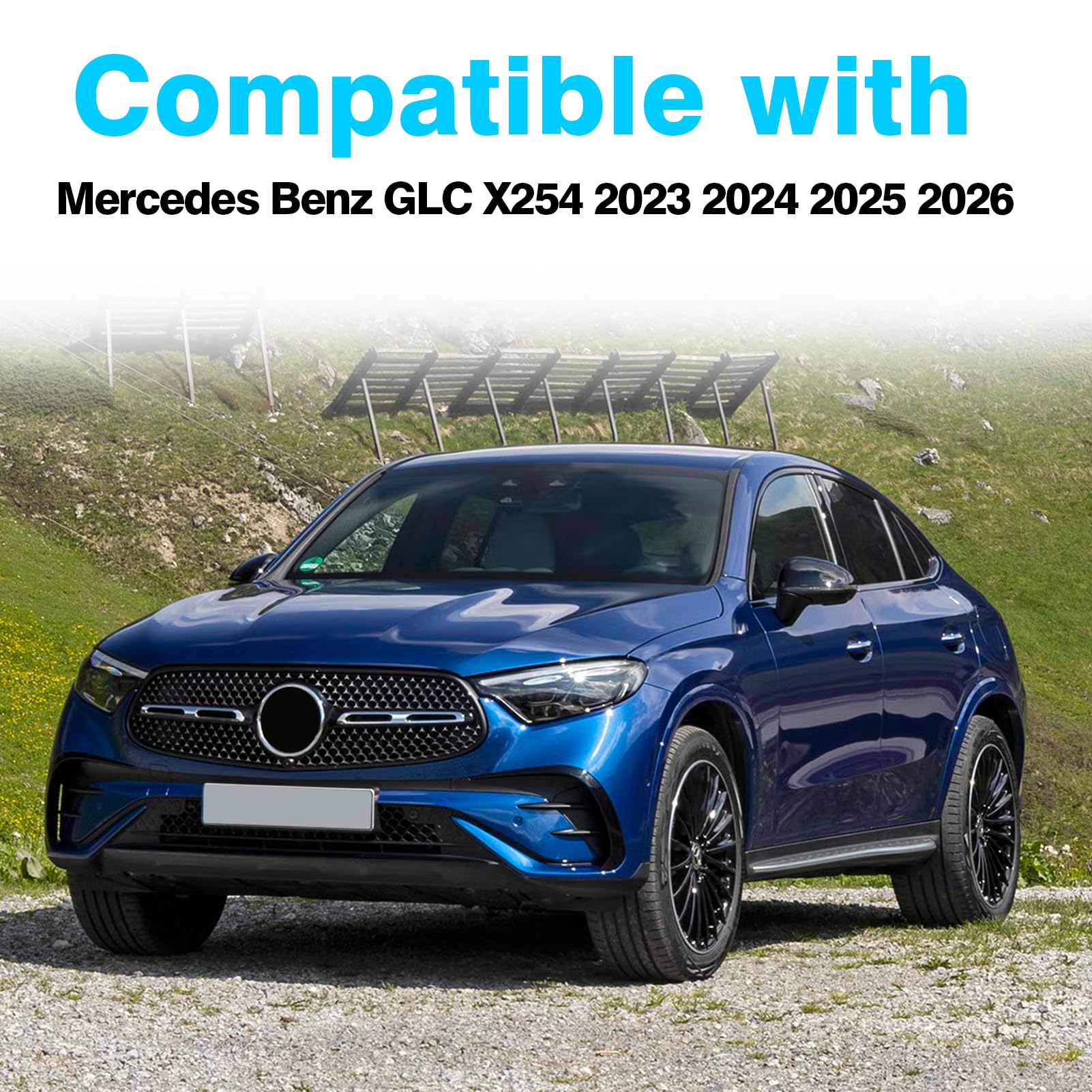 TTCR-II Compatibile con Console Centrale Scatola Portaoggetti Mercedes Benz GLC X254 2023 2024 2025 2026, Braccioli Scatola Portaoggetti GLC Console Bracciolo Organizzatore Accessori Interni X254
