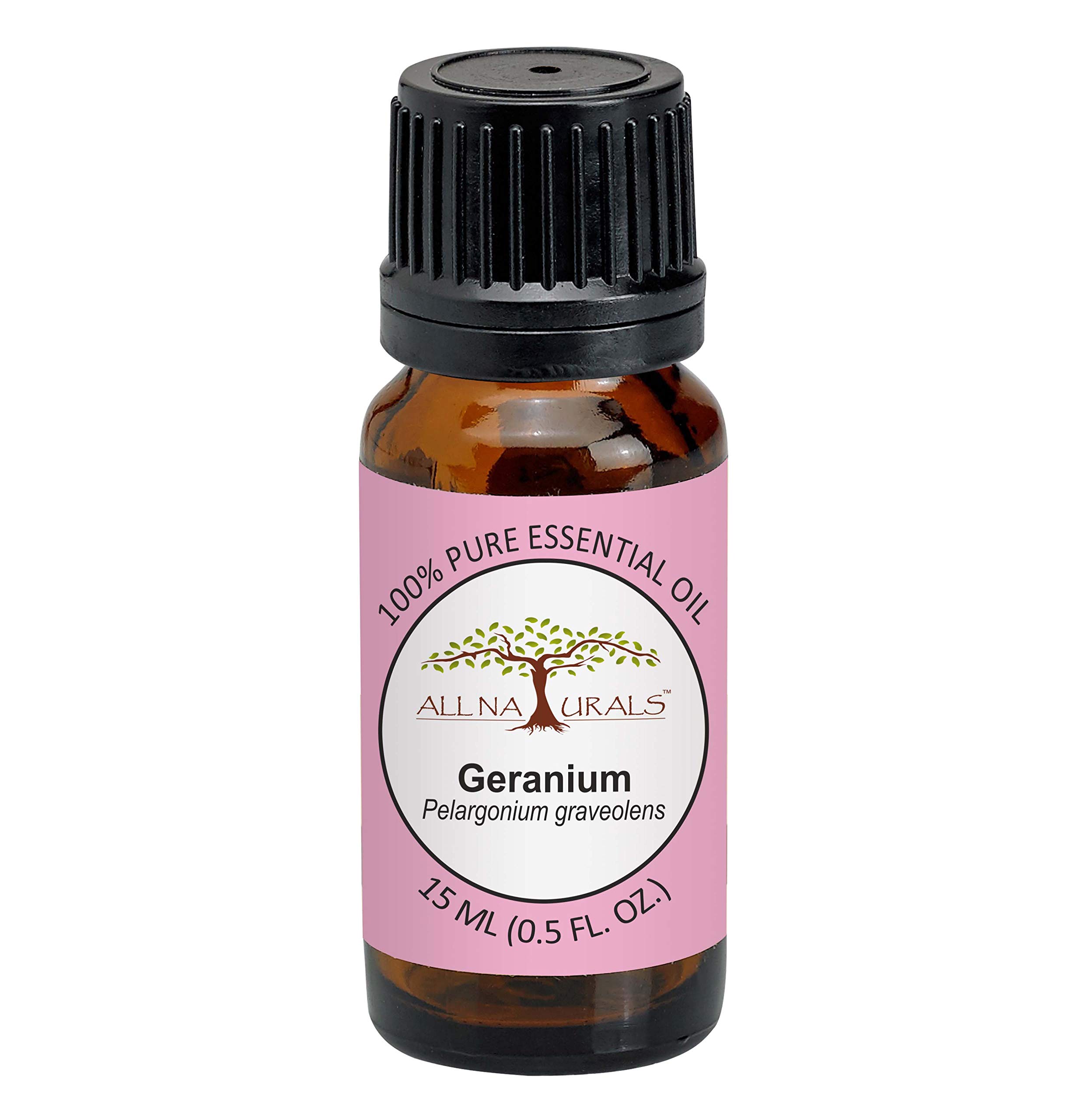All Naturals Geranium Essential Oil 15ML 100% Pure For Massage, Relaxation, Skin Cooling & Natural Perfumes