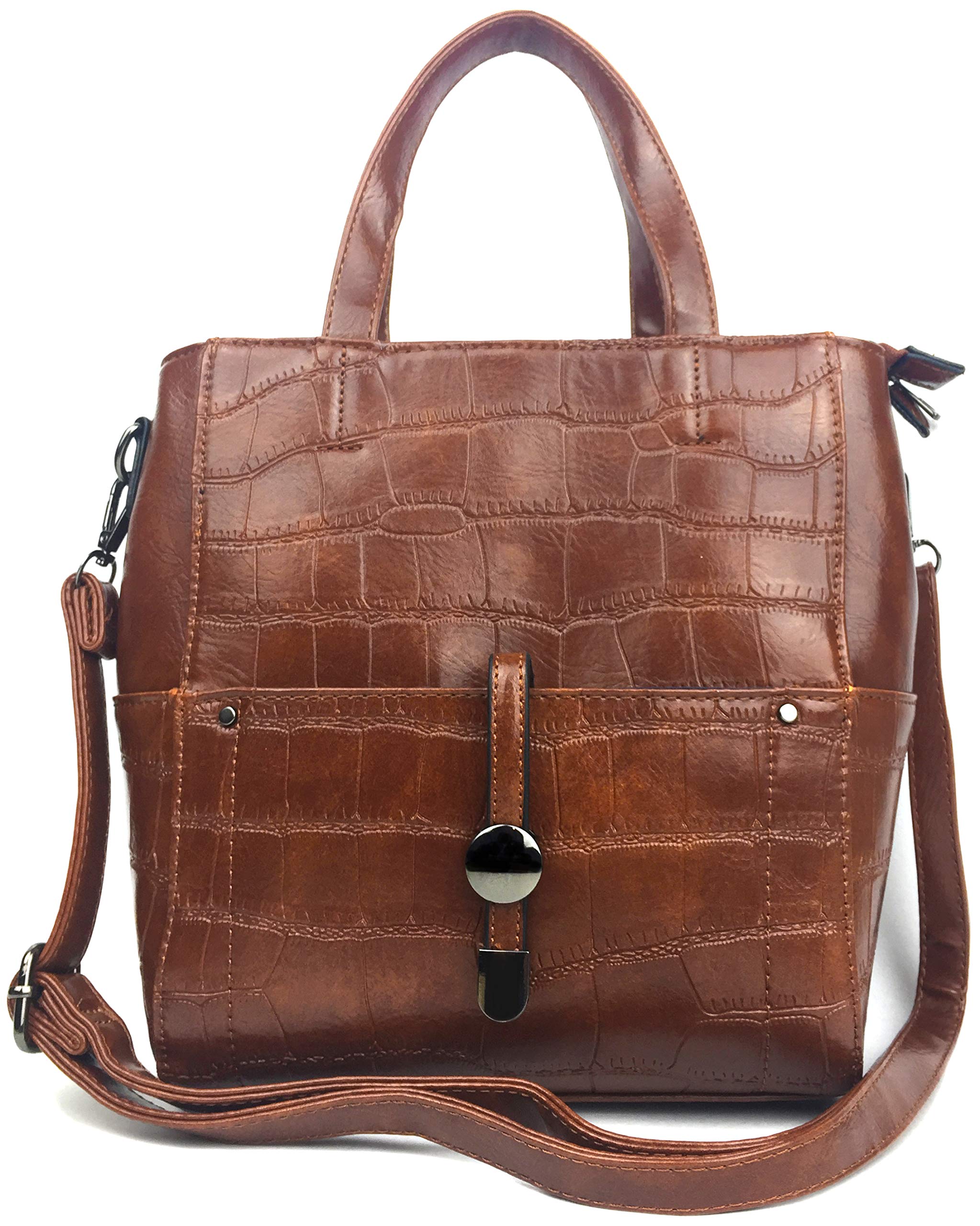 Womens Top Handle Designer Grab Bag In Soft And Supple