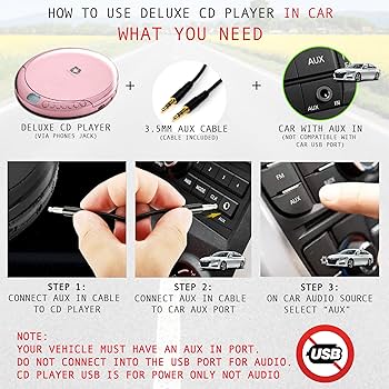 Deluxe Products CD Player Portable with 60 Second Anti Skip