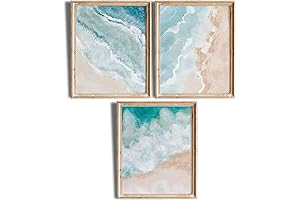 Pastel Beach Waves Wall Art Prints: A Serene Escape to the Ocean
