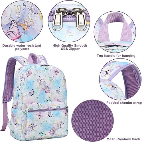 Miniatura 7 de BTOOP Mochila infantil para niñas y niños, bolsa escolar de jardín de infantes con lonchera preescolar para estudiantes de primaria