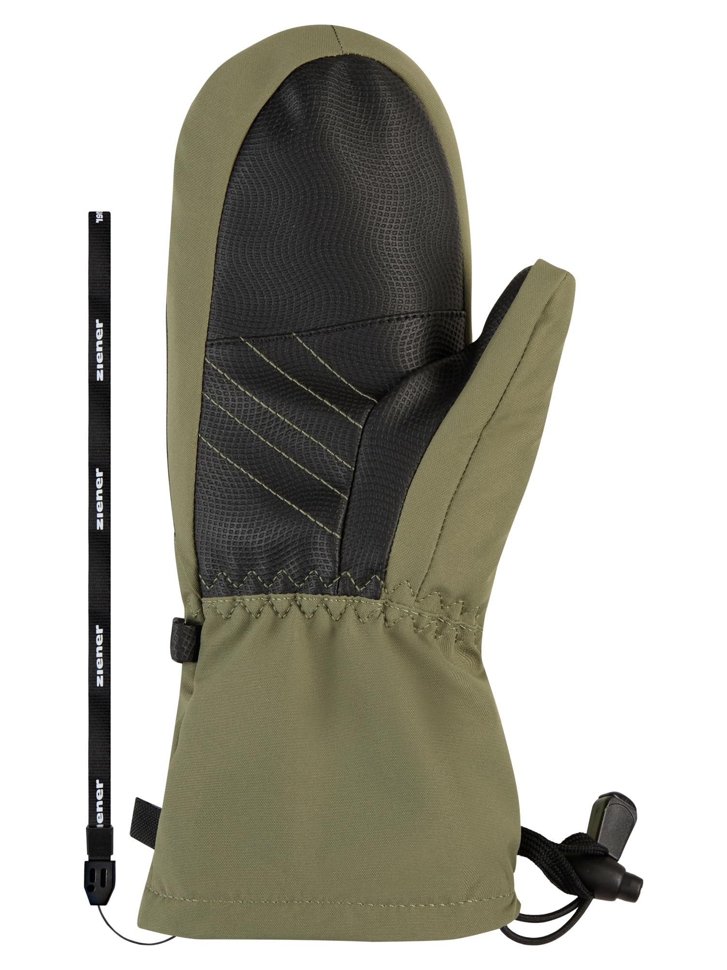 Ziener Lavalino-Z - Muffolo da sci per bambini, impermeabile, lana, extra caldo, Moss Green, 5