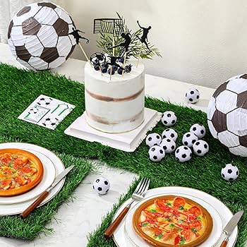 Soccer Table Decorations Soccer Honeycomb Centerpiece Soccer Themed Birthday Party Decorations Topper Centerpieces Sports Champion Football Birthday Baby Shower Supply Love Sports Centerpieces