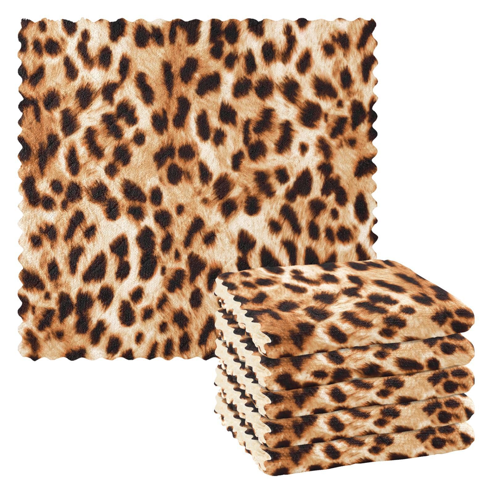 FRODOTGV Animal Print Beautiful Watercolor Toallas de cocina y paños de cocina Juego de paños de cocina de rizo Paño de cocina Toallas de mano Patrón